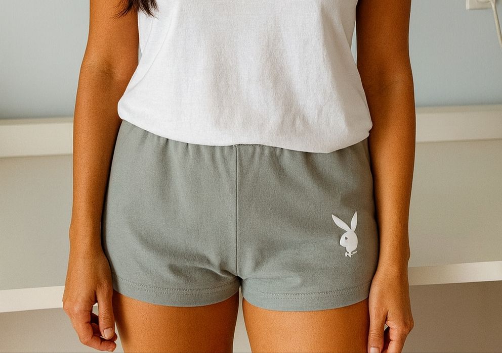 Zielono szare spodenki szorty pole dance playboy M