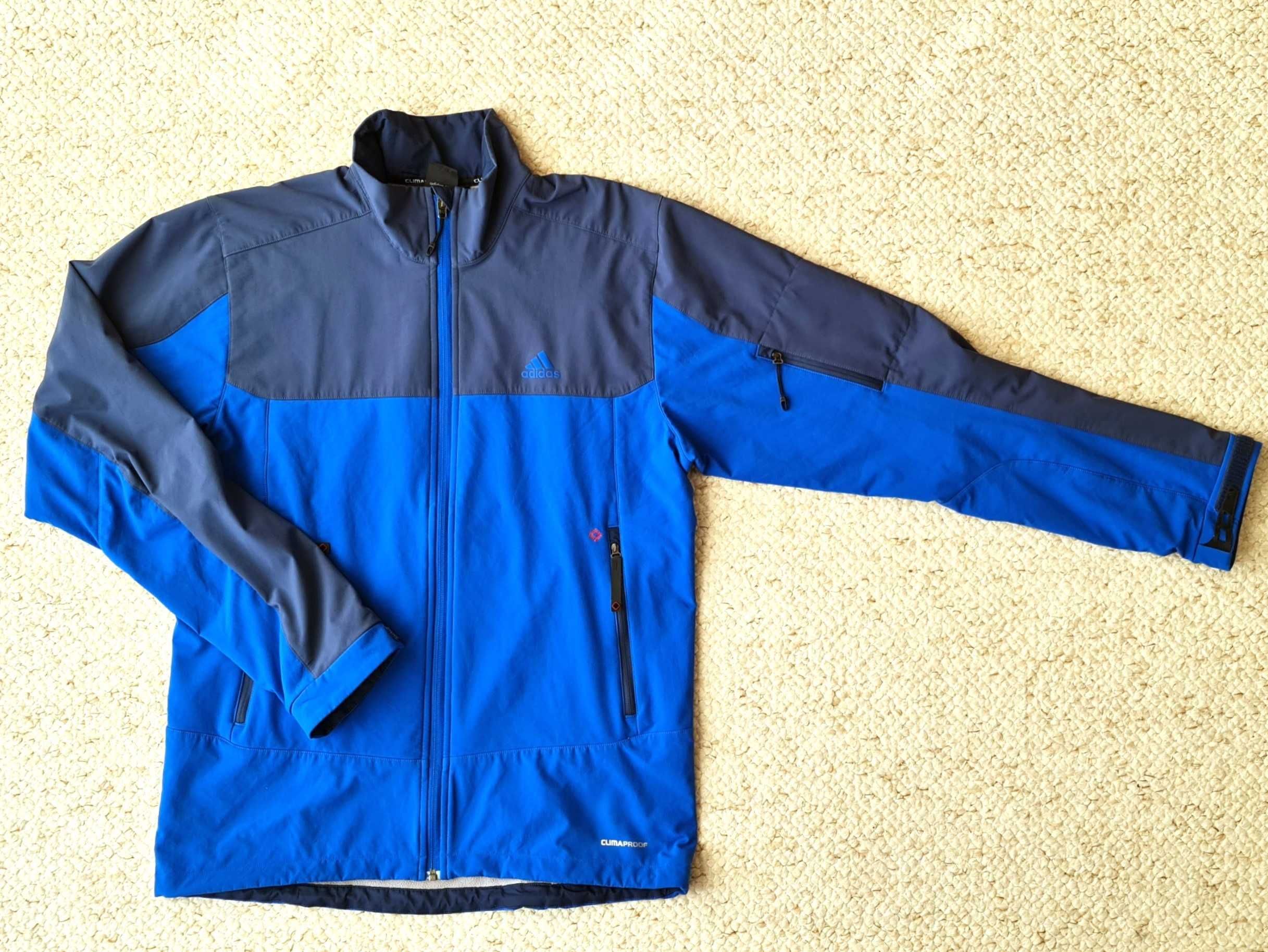 Softshell Adidas Climaproof, rozm. L, bluza, niebieski, granatowy