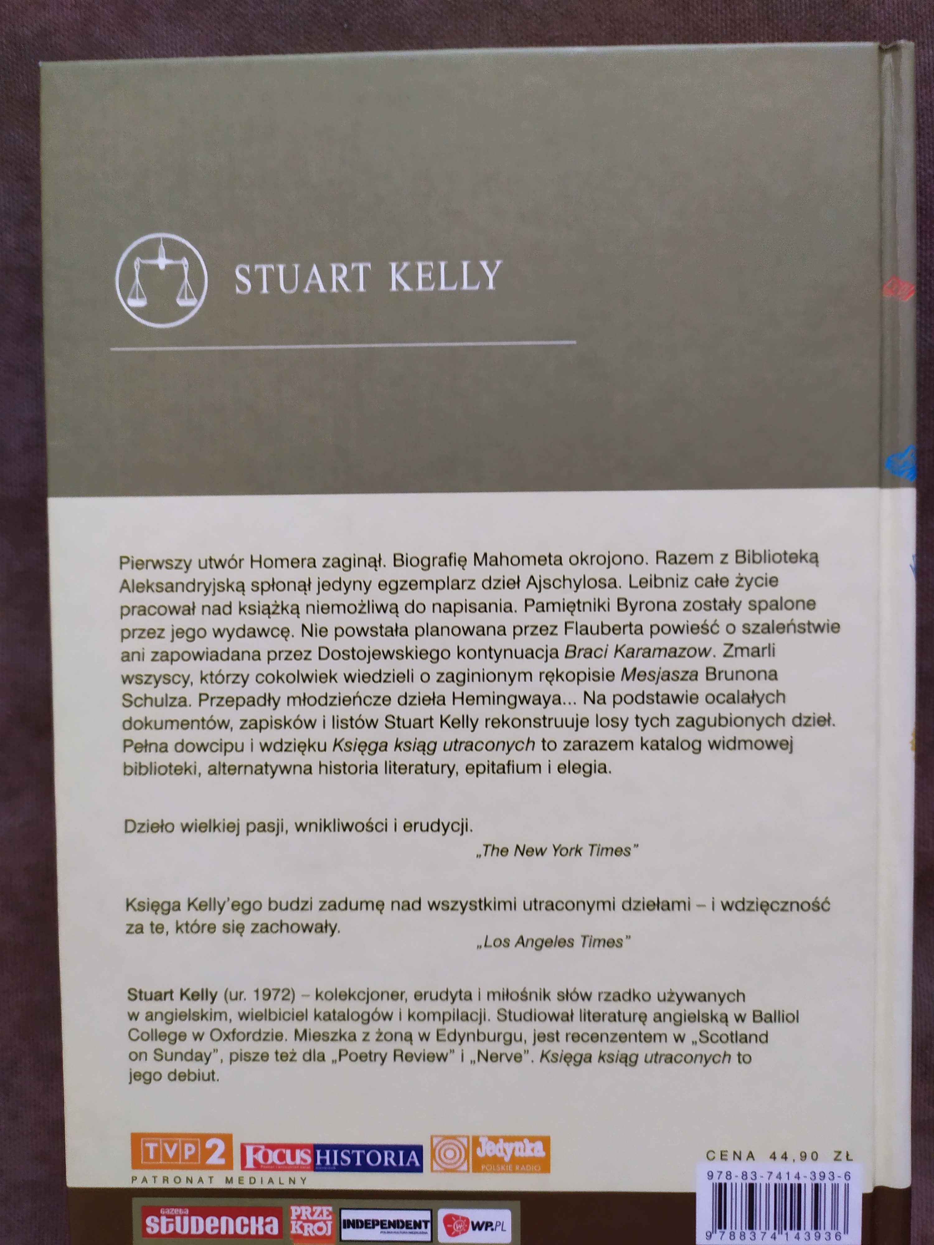 Księga Ksiąg Utraconych - Stuart Kelly - literaturoznawstwo