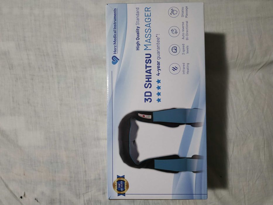 Роликовий масажер для шиї спини та плечей Шиацу з підігрівом