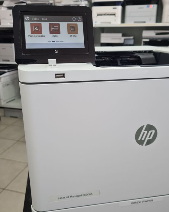 HP Managed E60065 .Лазерный принтер 61 стр/мин,дуплекс,Lan.Гарантия
