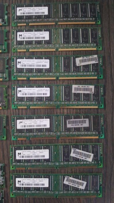 Części komputerowe - ram, karta sieciowa