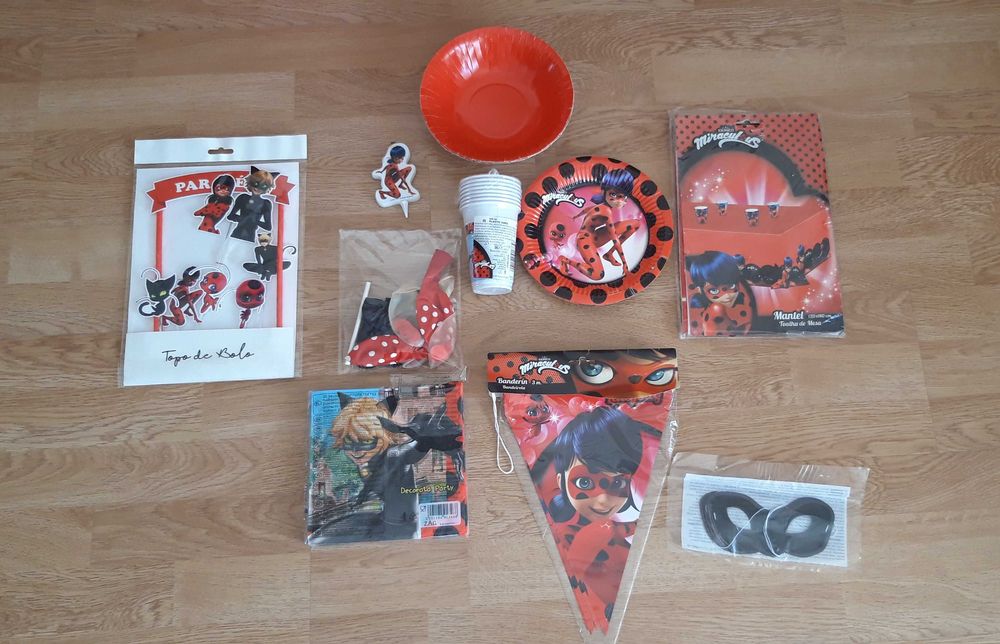 Aniversário, artigos festa Miraculous Ladybug