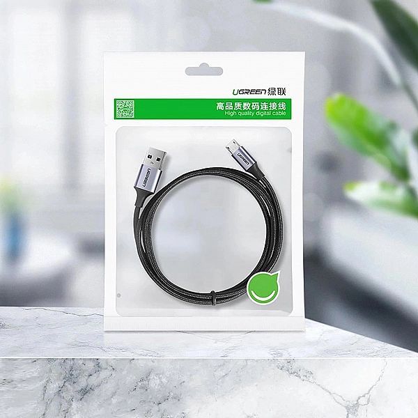 Ugreen kabel przewód Usb - micro Usb 2m szary (60148)