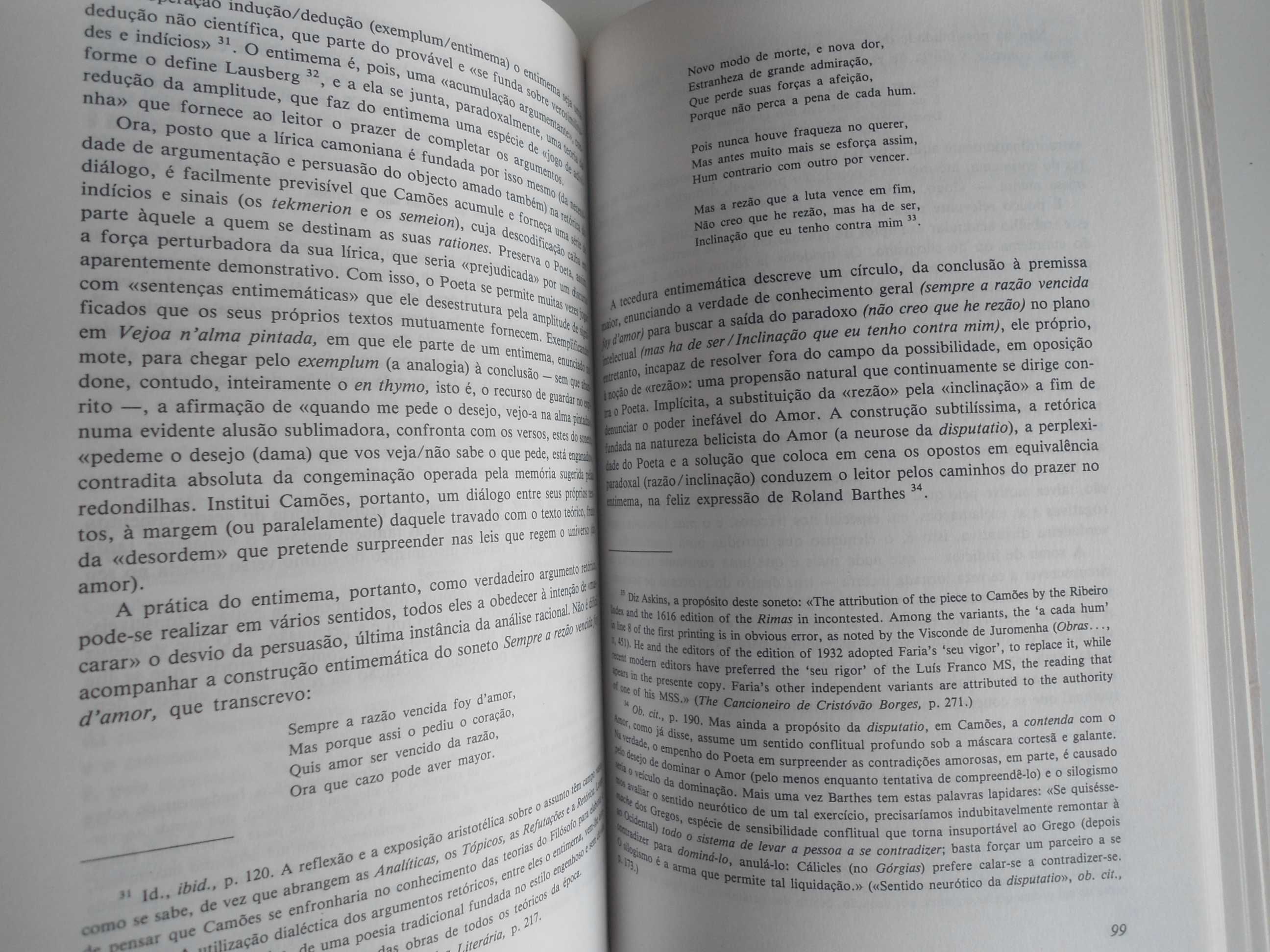 A Dialética do desejo em Camões de Mª Helena Ribeiro da Cunha