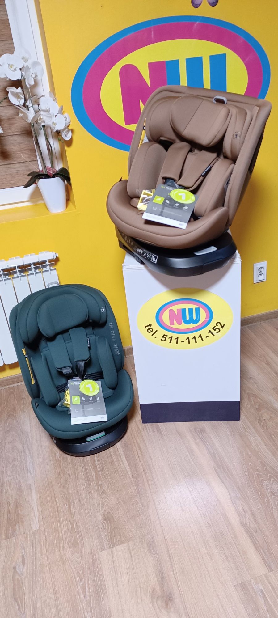 Nowy fotelik samochodowy 4baby Enzo obrotowy 360  isofix