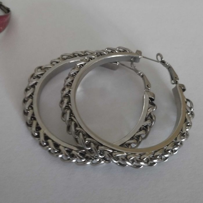 Brincos novos , bronze, rosa e prateado