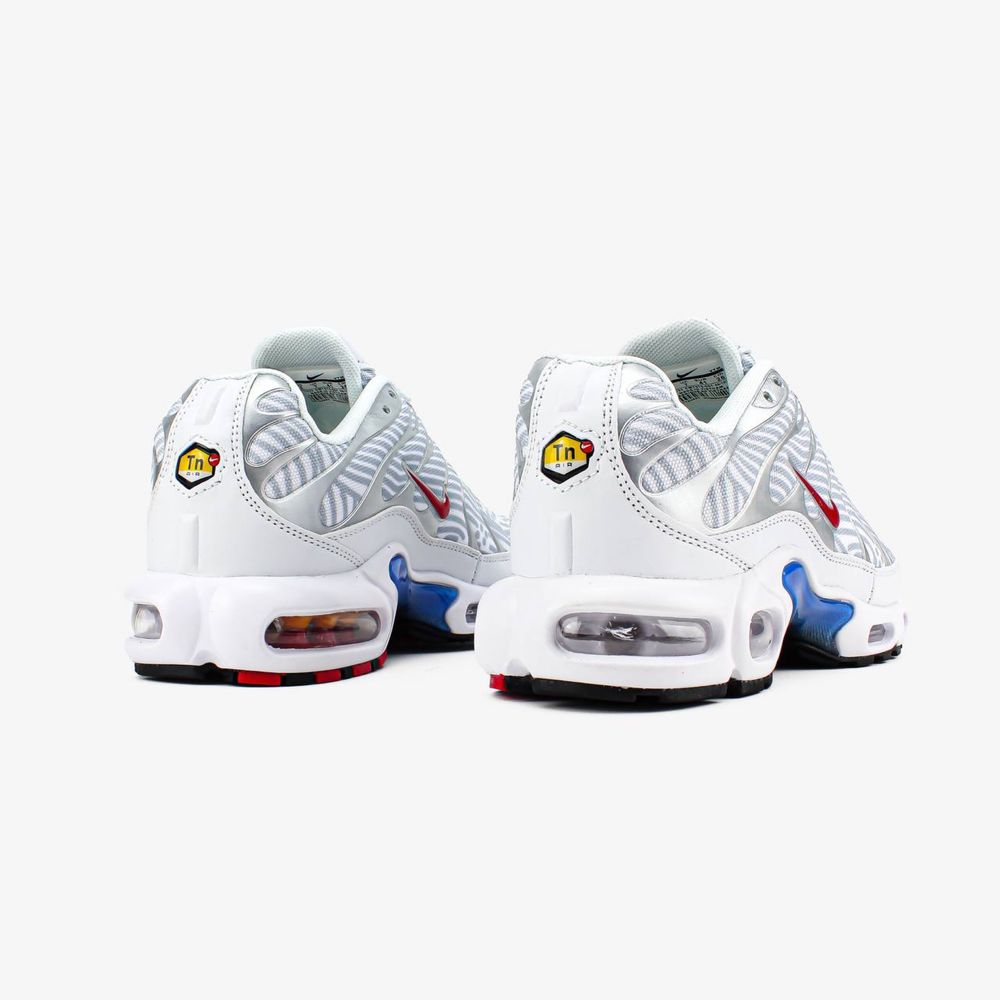 Nike Air Max Plus White University Red (GS),найк тн,найк,тн,nike tn.