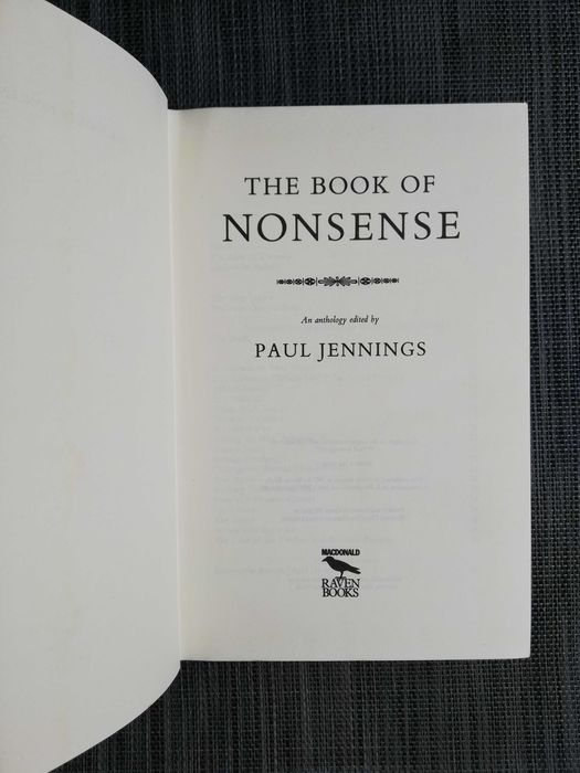 The Book of Nonsense - Paul Jennings (portes grátis)