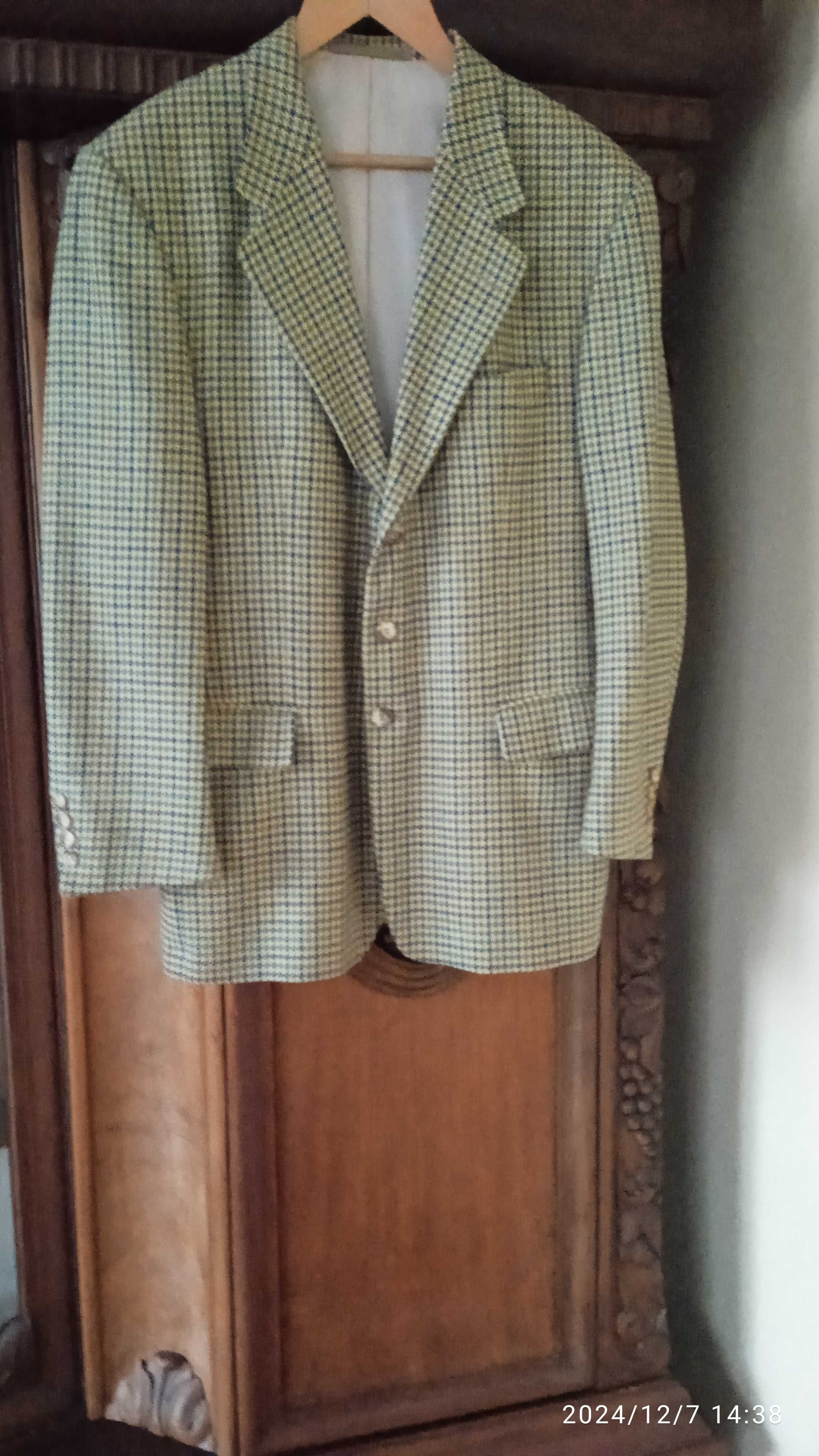 Marynarka męska Cashmere Wool, rozmiar 50, Daniel Hechter, Paris.