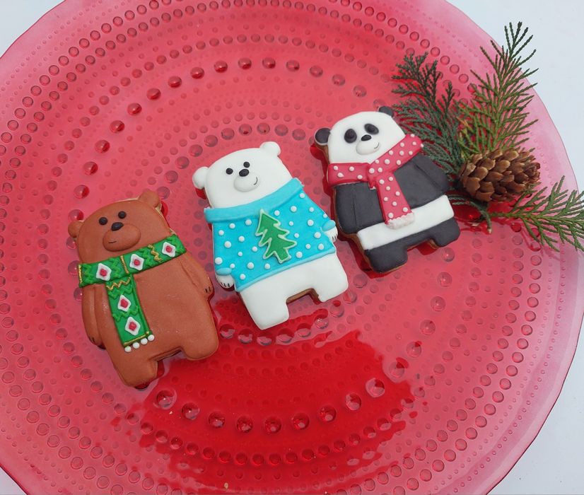 Pierniczki We Bare Bears Misie Prezent Zestaw Mikołajki Gwiazdka