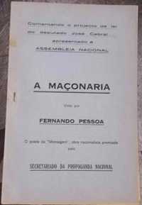 Fernando Pessoa - Raro - 1935 - A Maçonaria vista por Fernando Pessoa