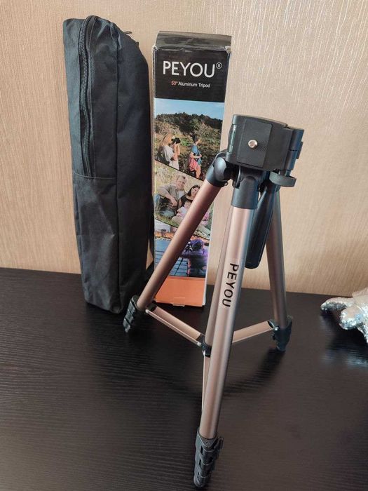 50-дюймовий алюмінієвий штатив Peyou, новий рівень і чохол Б/В