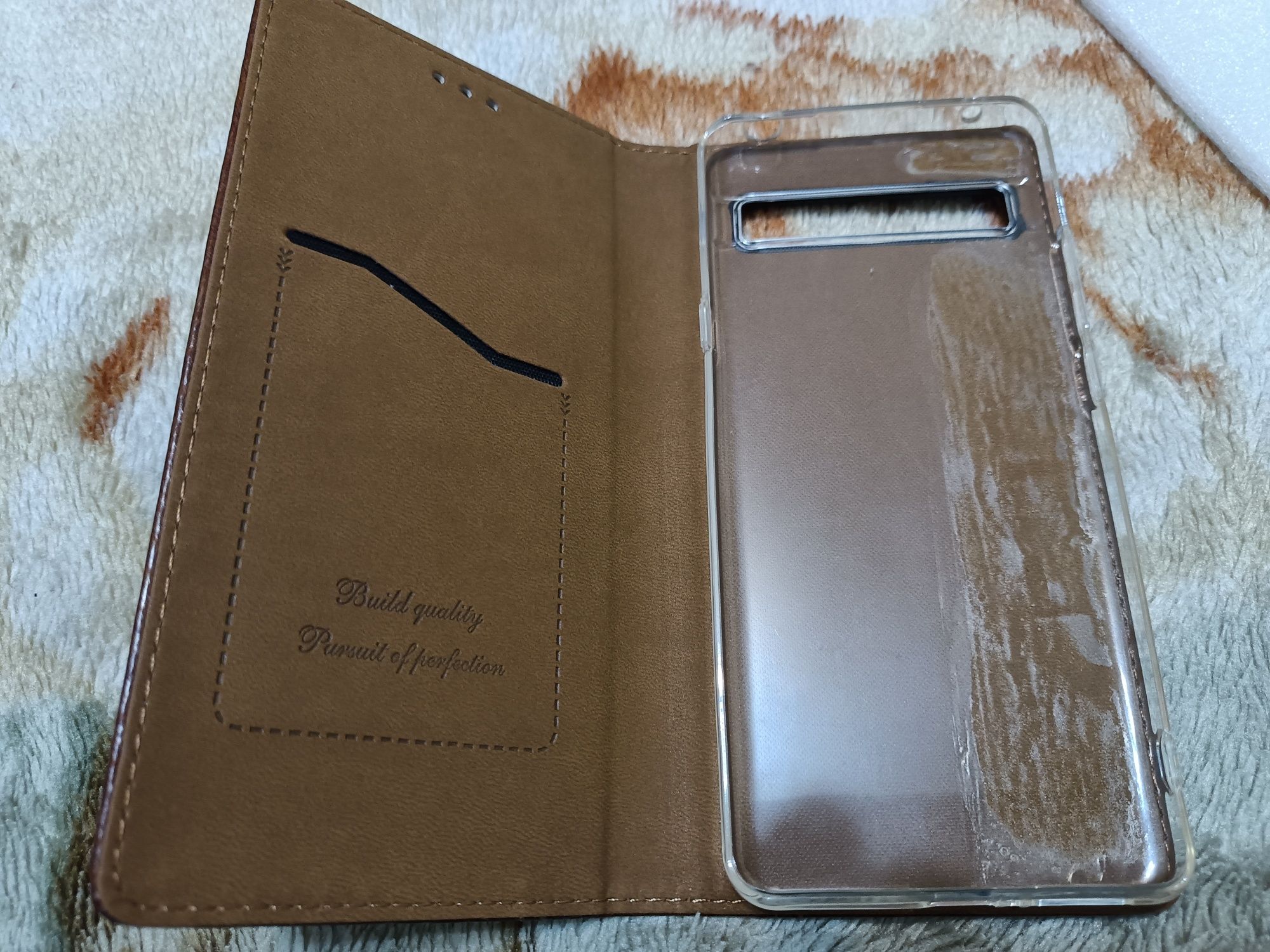 Capa TCL 10 PLUS em pele sintética novo e selado