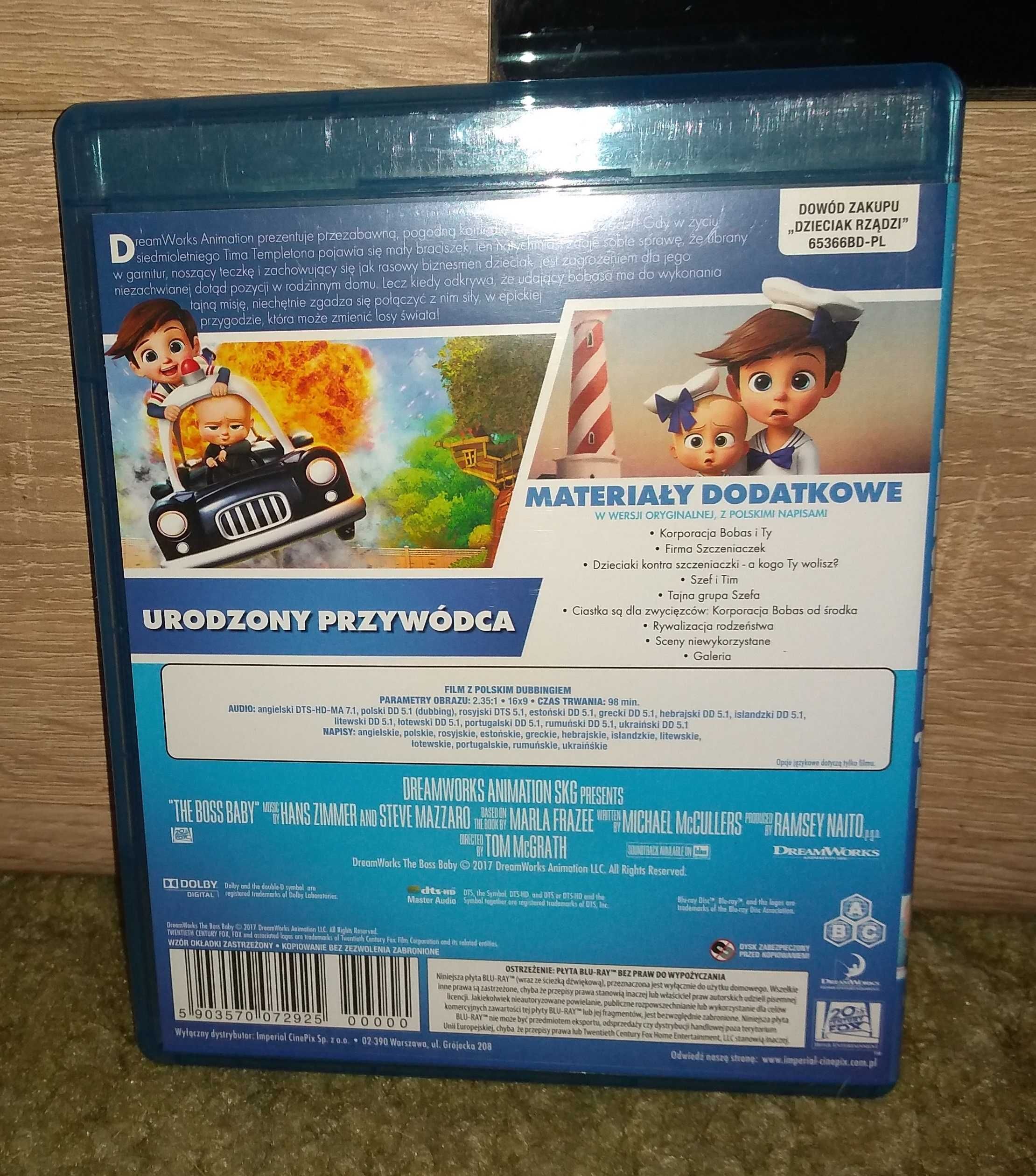 Dzieciak rządzi / Blu-Ray/ Idealna / Dubbing PL /