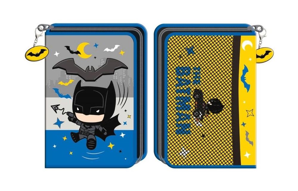 Piórnik z wyposażeniem 1 zamek Batman Beniamin ,212x158 mm