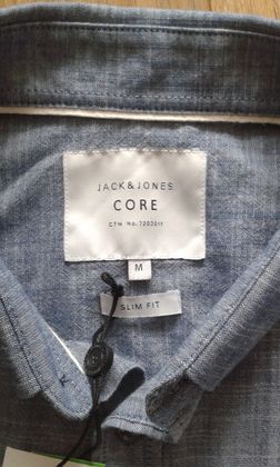 koszula męska JACK & JONES NOWA niebieska rozm. M