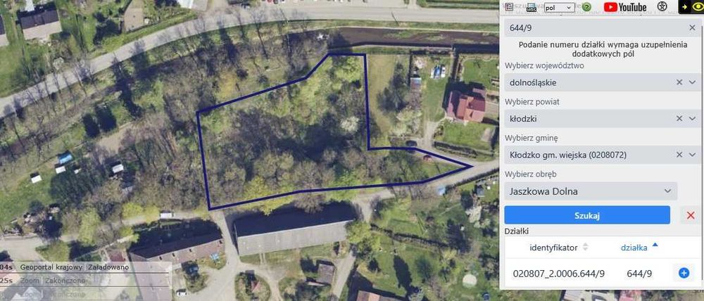 Działka budowlana Jaszkowa Dolna BEZ POŚREDNIKÓW