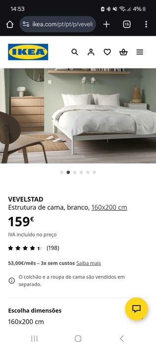 Cama ikea 160x200