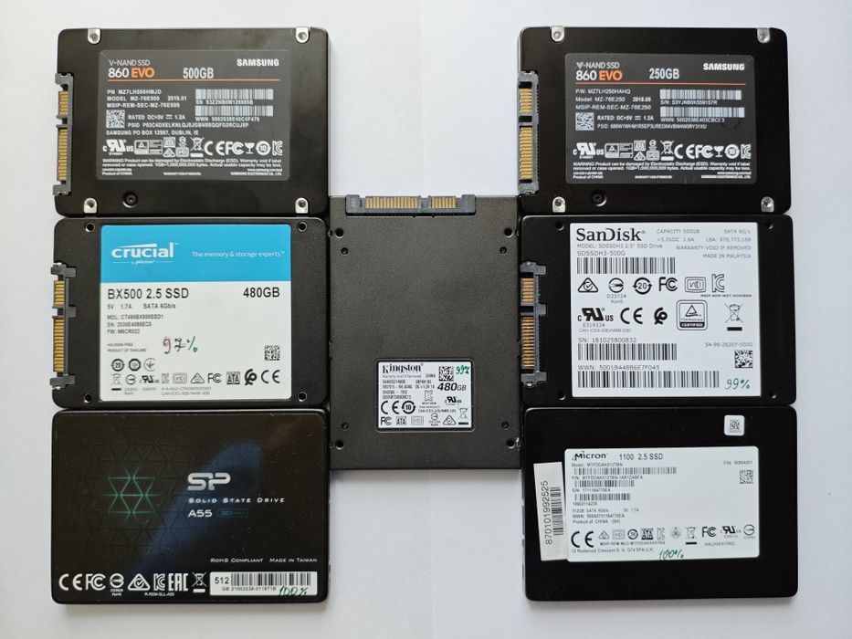 SSD 2.5 SATAIII 250GB-512GB Samsung, Качественные Диски с Гарантией
