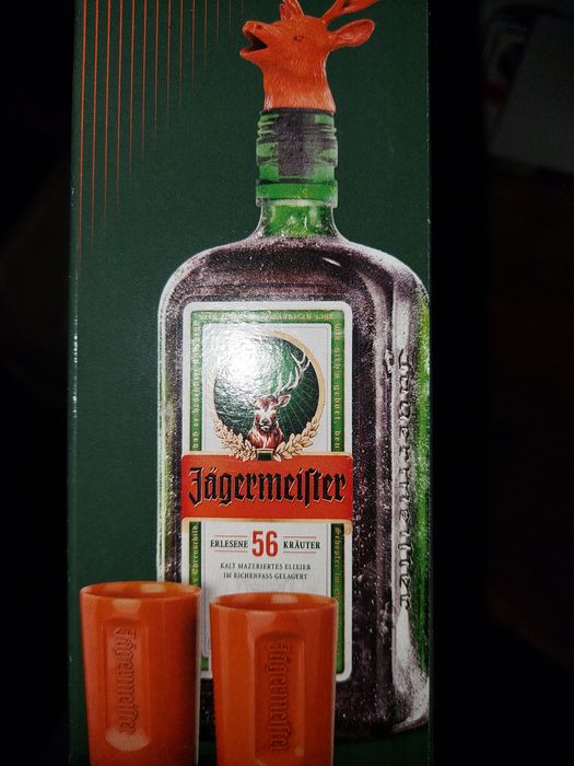 Jägermeister Nalewak kieliszki pomarańczowe Nowa Edycja