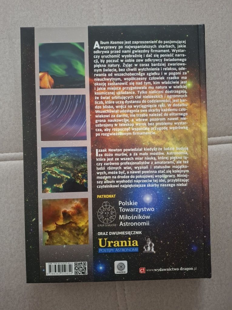 Książka album kosmos podróż przez uniwersum