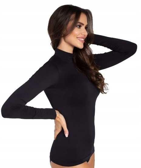 GATTA Półgolf z Długim Rękawem Bezszwowym Czarny roz. M