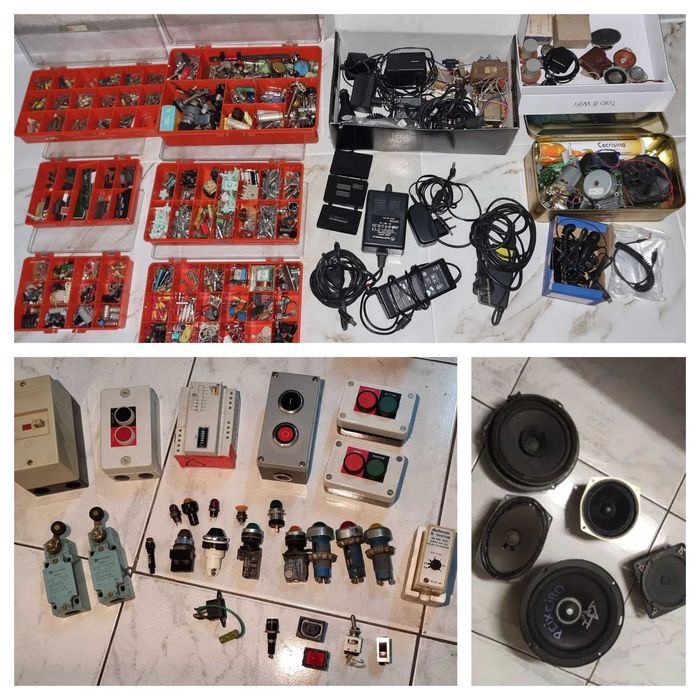 Large Lot of Electronic Components -- Thousands of Pieces!64586356357890120