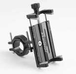Uchwyt telefonu aluminium czarny regulacja 58-88, rower MTB, hulajnoga