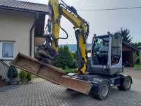 Wacker Neuson EW65 2018r 3062mtg. głowica obrotowa ze szczypcami, KLIMA  koparka kołowa wersja Z FULL WYPOSAŻENIEM!!!