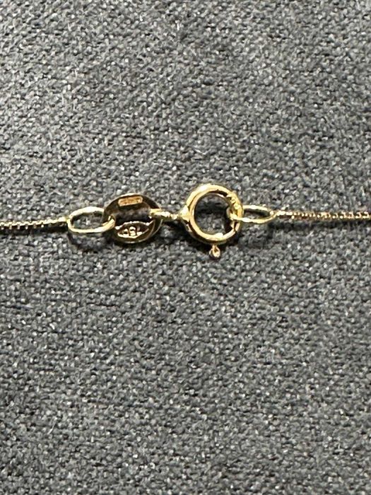 Colar - Serpente com diamante - 18 K  - 0.01ct. tw. Diamante (Natural)