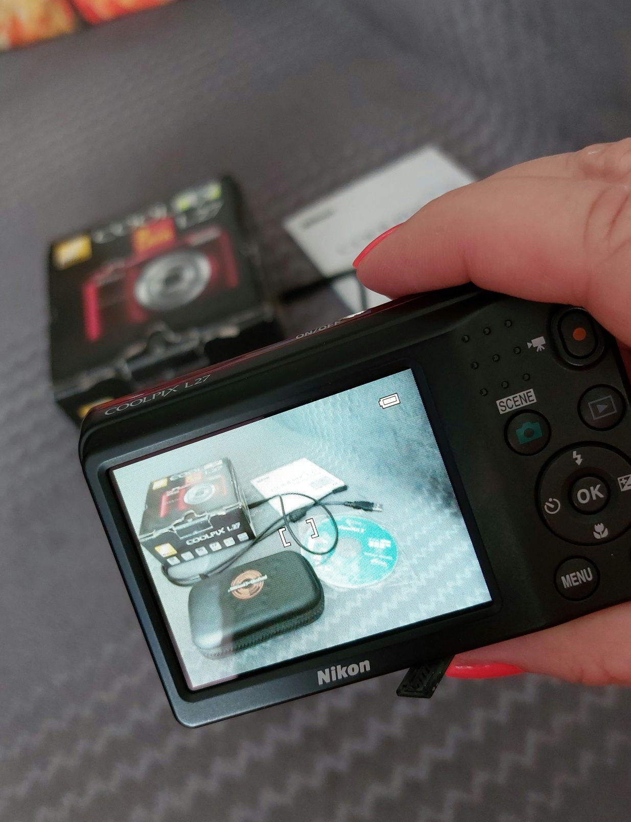 Nikon coolpix L27 aparat fotograficzny + filmy dla każdego, stan bdb