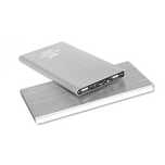 Bateria powerbank 20000mAh slim latarka srebrny