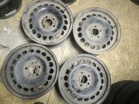 Komplet felg stalowych 5x112 66,6 audi 16 cali 7j et 39