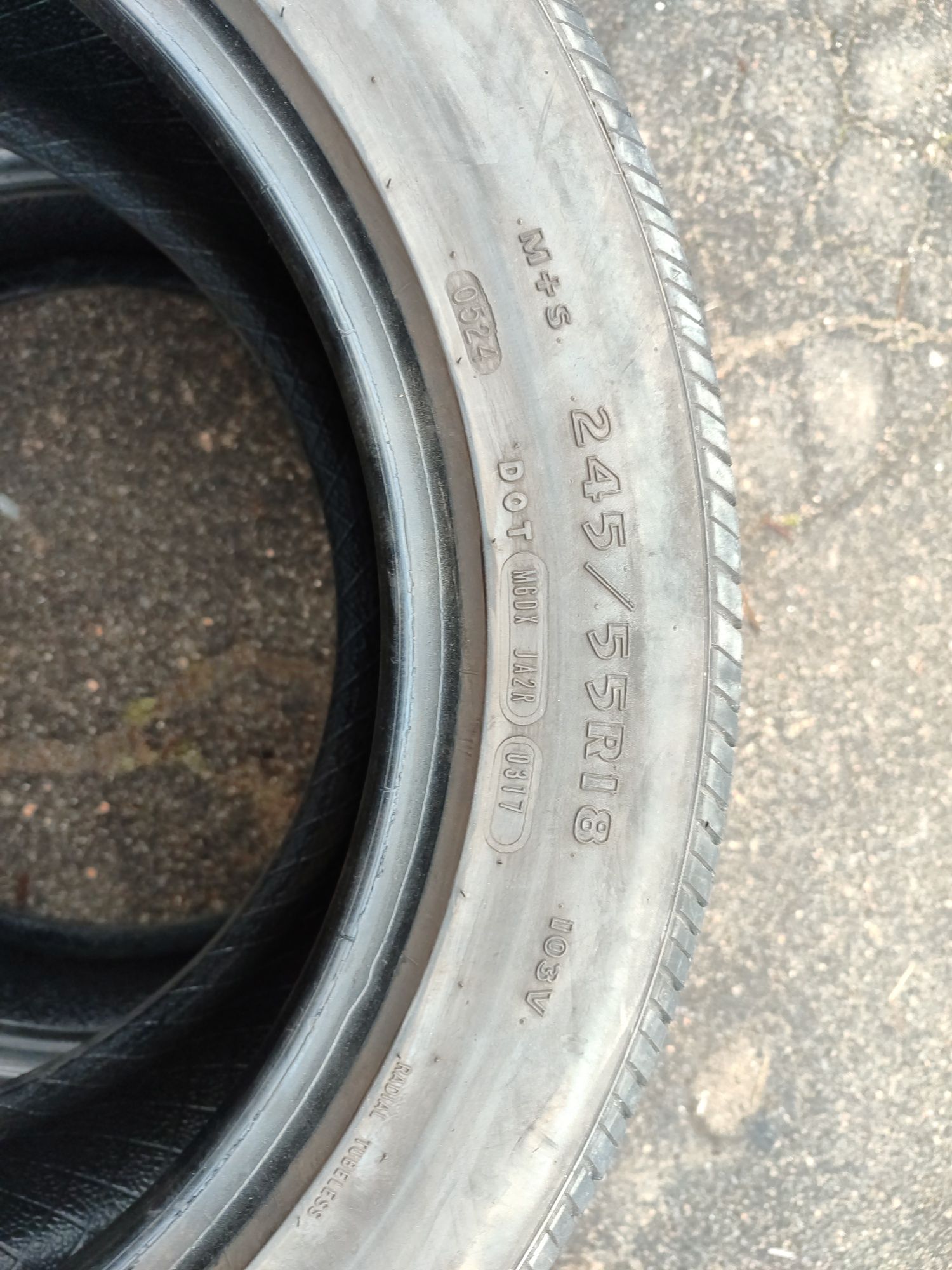 Гума Goodyear 245/55/18, 17 рік, 5,2 протектор