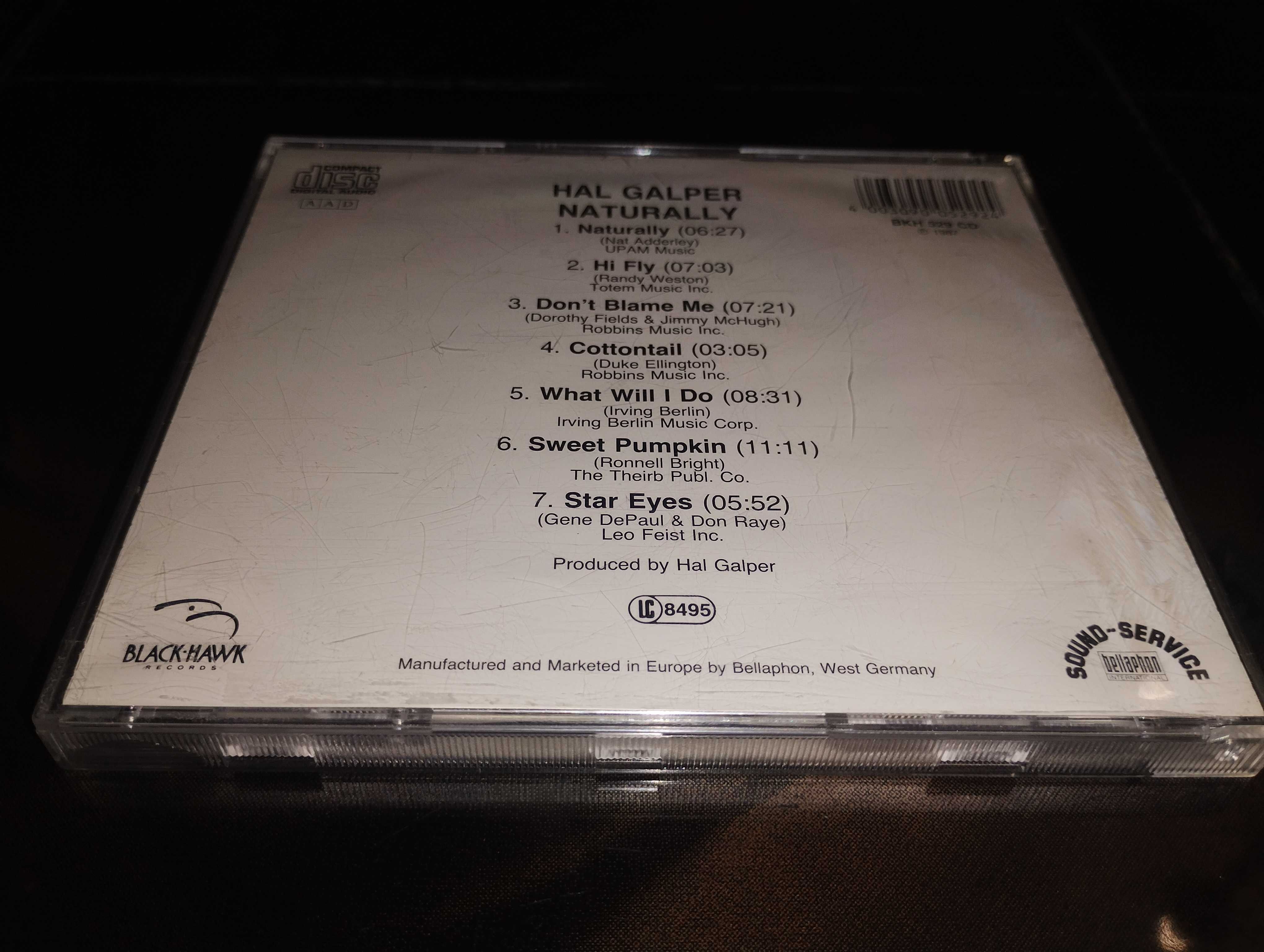 Hal Galper Naturally CD Jazz unikat