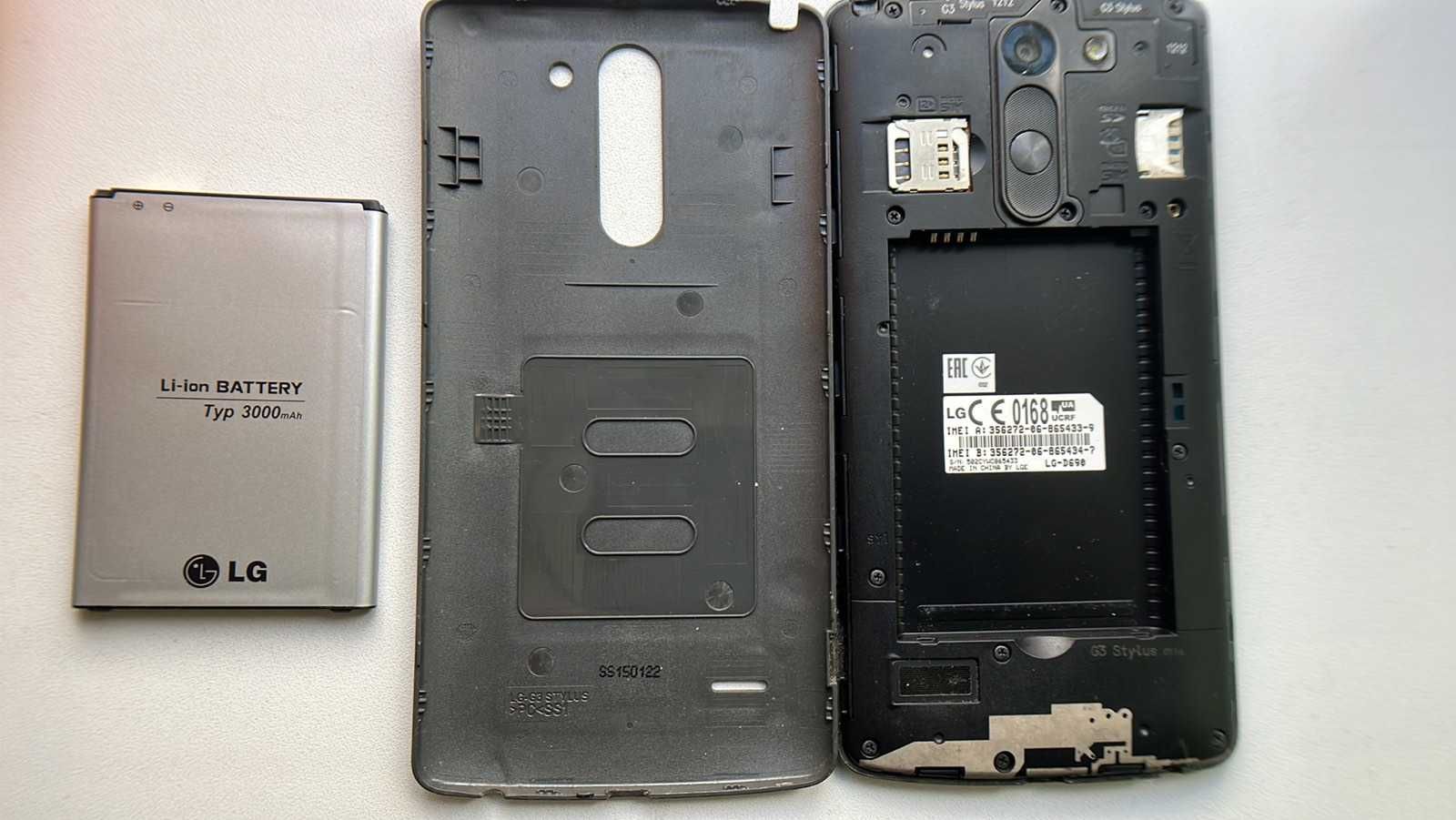 LG G3 Stylus Dual D690 Черный