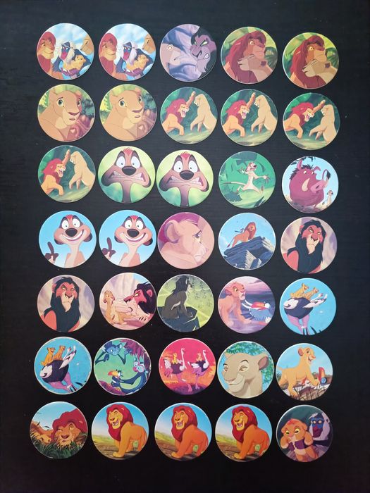 Lote 55 tazos rei leao