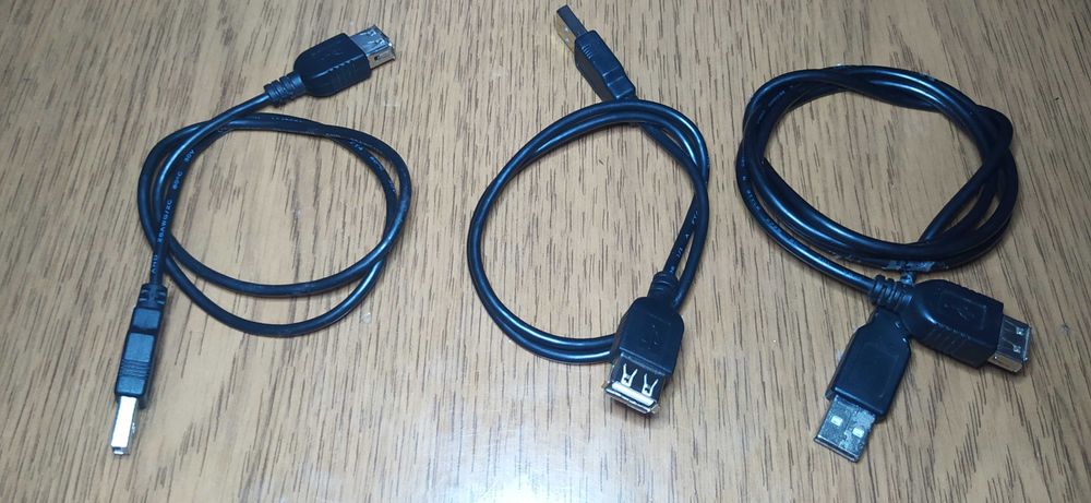 USB -A удлинители для разных периферийных устройств, цена за три штуки