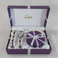 Limit Ladies' Gold Plated Набір із коштовним фіолетовим камінням