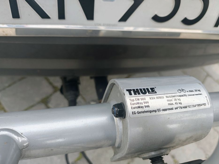 Bagażnik na hak na 2 rowery Thule