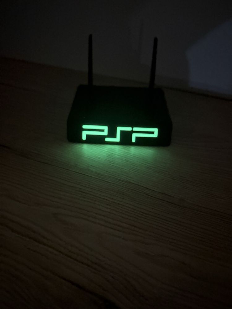 Stojak podstawka pod konsole PsP napis fluorescencyjny