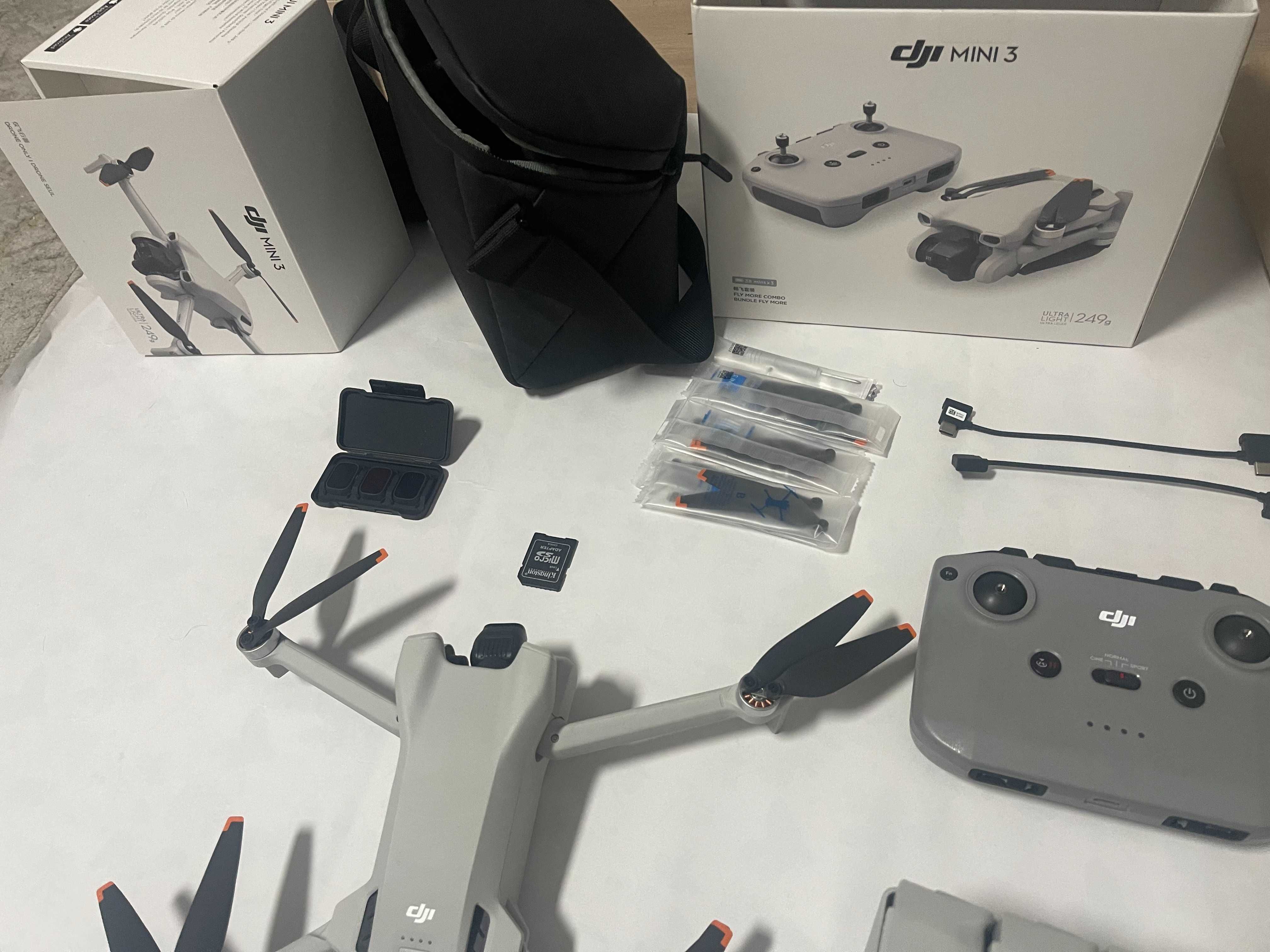 Drone DJI MINI 3 Fly More Combo + Set Filtros ND + cartao 128gb + Mala