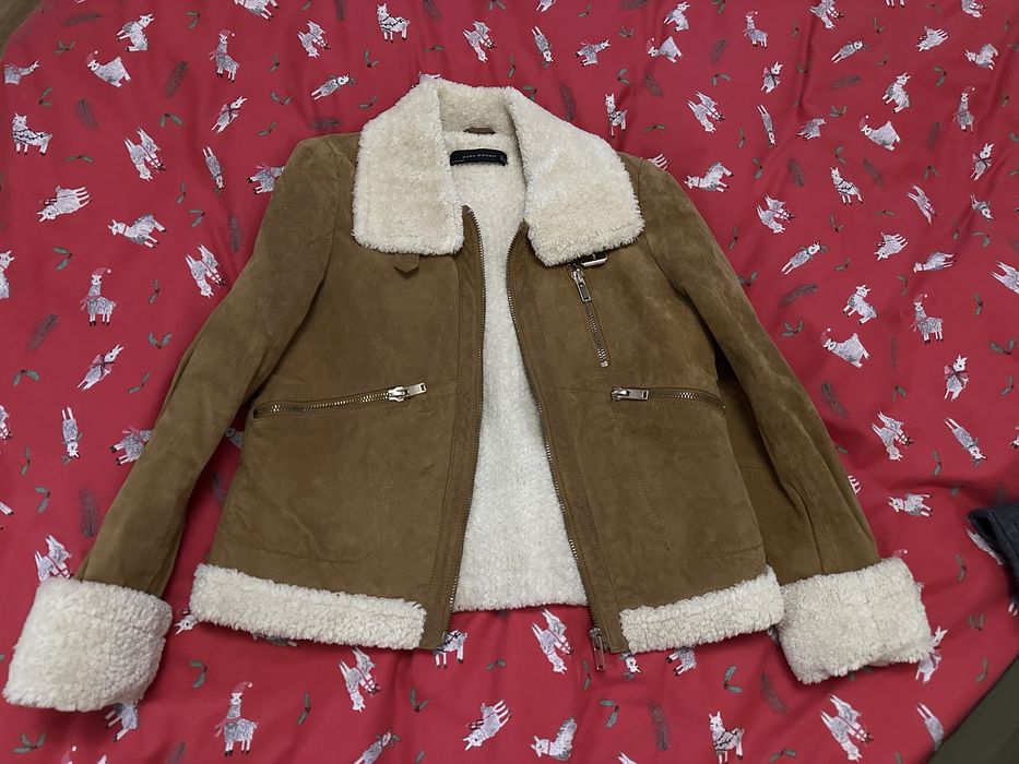 Дубленка зара манго бершка