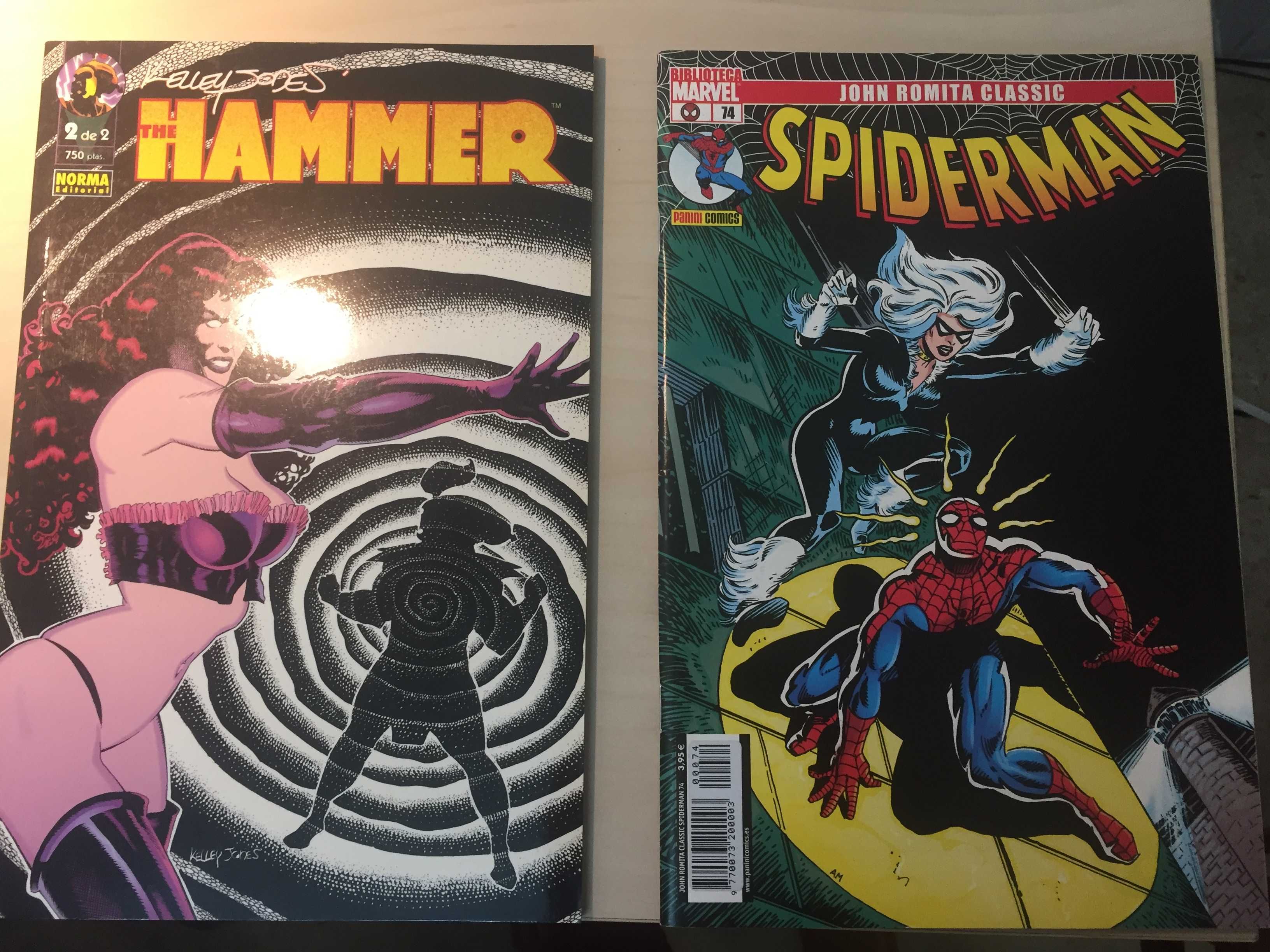 Banda Desenhada. Livros Coleccionador. Hammer. Spiderman.
