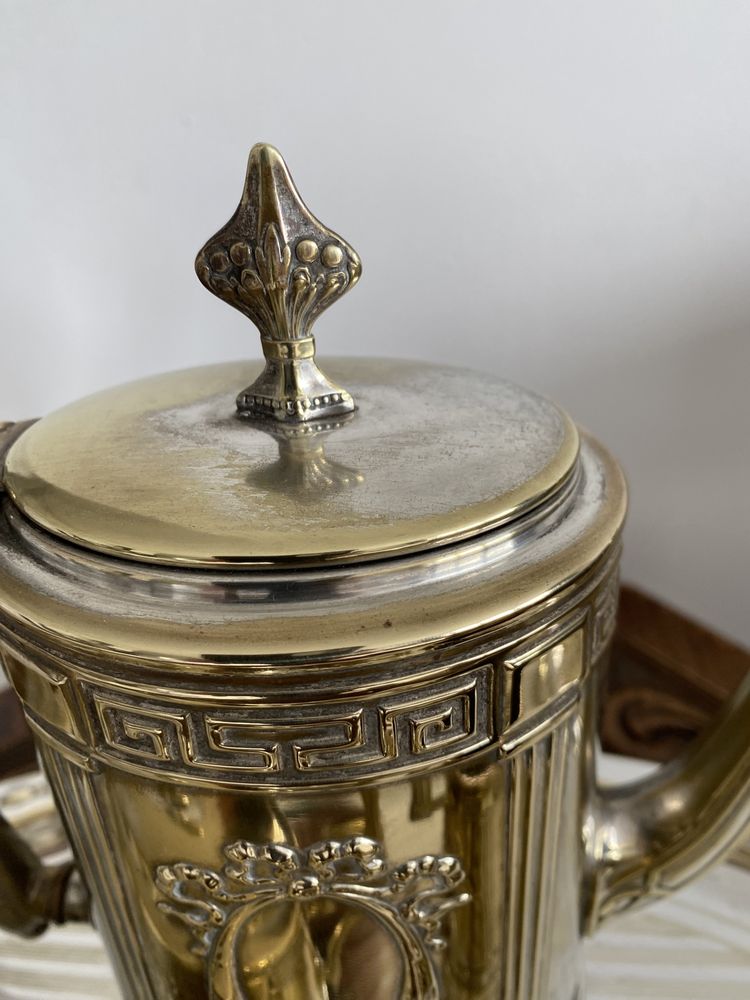 XIX -wieczny srebrzony zestaw w stylu empire