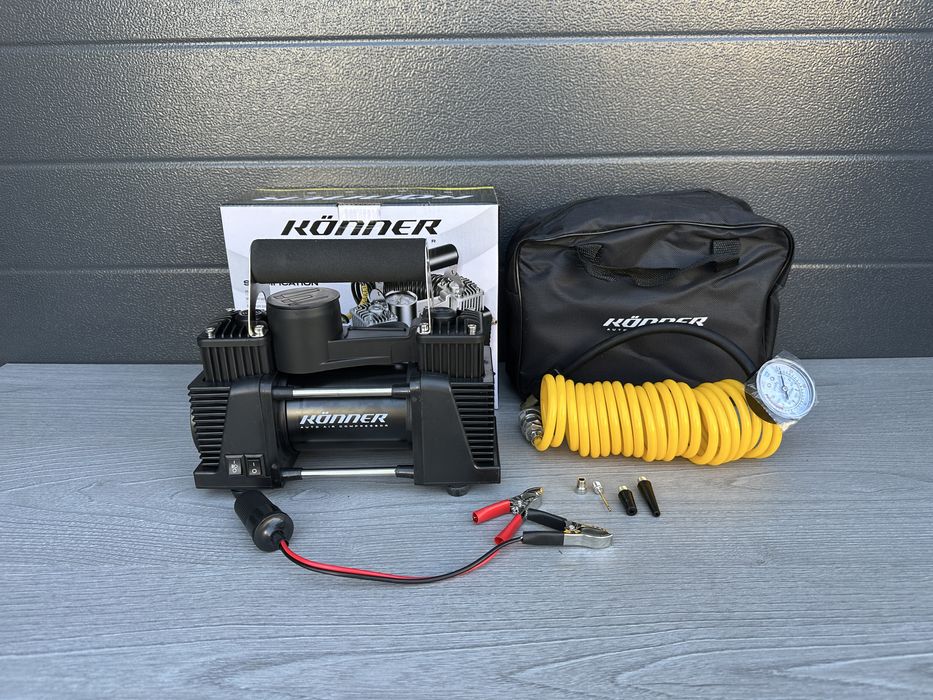 ‼️Автомобільний компресор KONE двухпоршневий 87л/хв, Автокомпрессор‼️