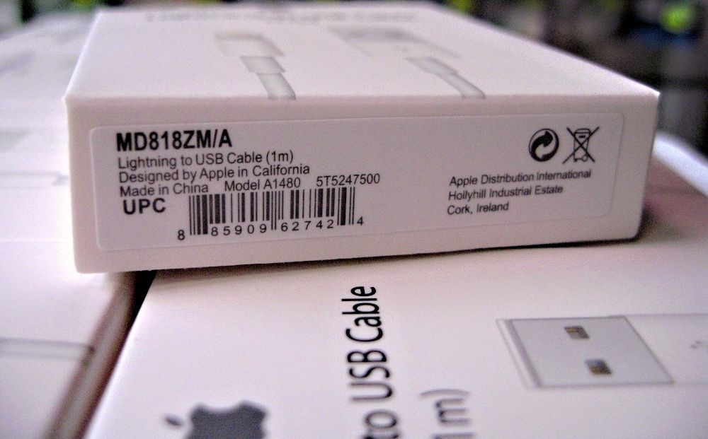 Oryginalny kabel Apple Lighting 1m do Iphone 5 5s 6 6s 7 8 X Wrocław