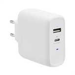 Ładowarka 2XUSB telefon laptop GaN USB C PD 63W 5V 9V 15V 3A 20V 2,25A