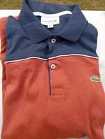 Lacoste nowe oryginalne stretch bawełna polo męskie